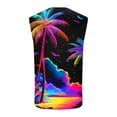 thumbnail image 4 of BiZtdJrK Graphic Tank Tops for Men Summer Sleeveless Muscle Shirts Beach Hawaiian Coconut Tree Tanks Going Out Outfits Black XXL, 4 of 6