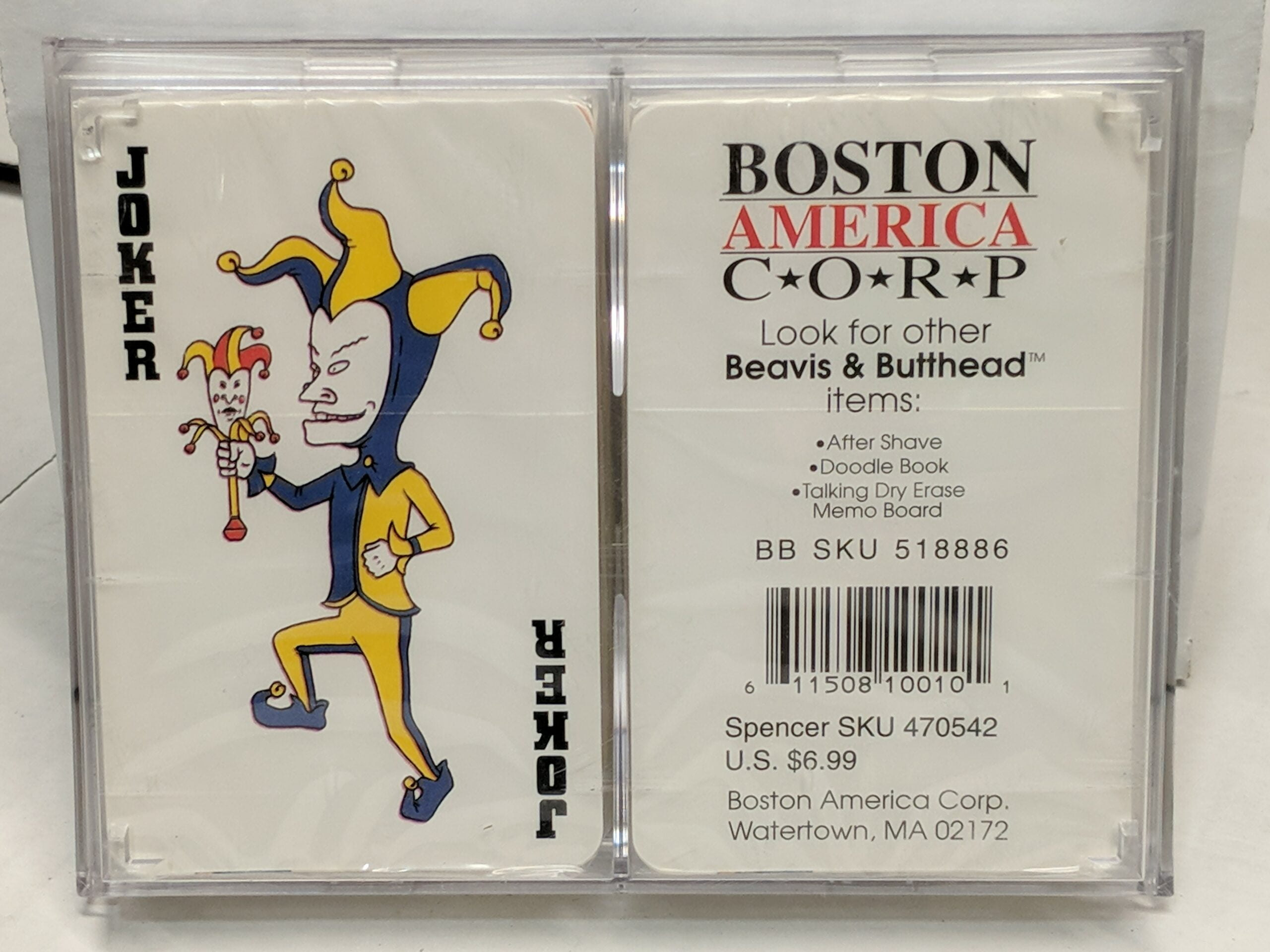 1996 Beavis & Butthead 2 Playing Card Deck Set