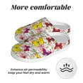 thumbnail image 6 of Lsque Butterflies and Vintage Pattern Womens Comfort Cotton on Scuff With Memory Foam and Anti-skid Sole Slipper-46/47, 6 of 7