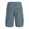 thumbnail image 6 of DDAPJ pyju Cargo Shorts for Men Lightweight Outdoor Travel Hiking Shorts Summer Casual Knee Length Shorts with Multi Pockets Navy M, 6 of 7