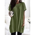 thumbnail image 4 of Womens 2023 Summer Casual Shirts Short Sleeve Tunic Tops with Pockets, 4 of 4