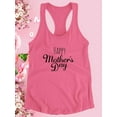 thumbnail image 3 of Mothers Day Thin Lettering Racerback Tank Women -Image by Shutterstock, Female Small, 3 of 4