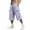 Purple, variant on Men's Plus Size Capri Pants Elastic Waist Drawstring Solid Color Multi-Pocket Sports Capris Outdoor Gym Workout