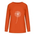 thumbnail image 4 of Lindreshi Sweatshirts for Women Loose Fit Fashion Woman Round Neck Long Sleeve T-Shirt Printing Loose Sweatshirt Blouse Tops, 4 of 5