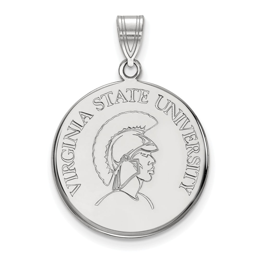 White Sterling Silver Charm Pendant Virginia NCAA University Of 20 mm