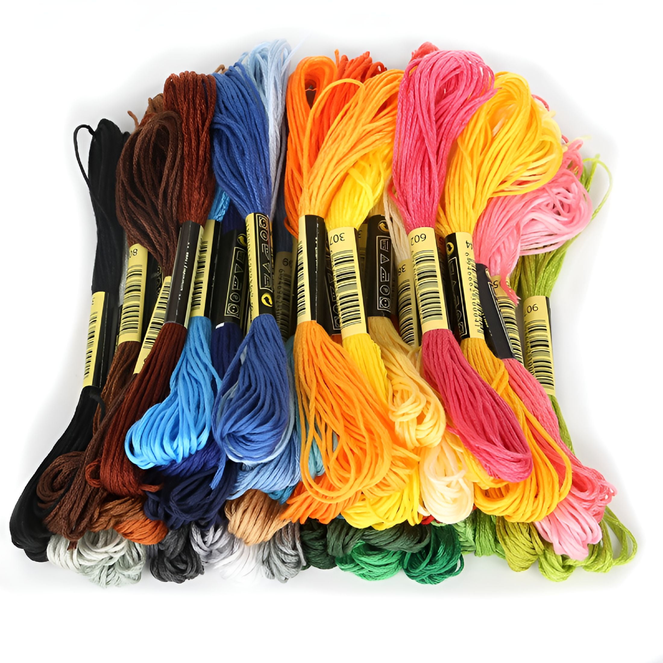 TUWAFE Rainbow Color 55/105 Skeins Embroidery for Cross-Stitch,Sewing,Diy Crafts,Gifts 8 M/Piece
