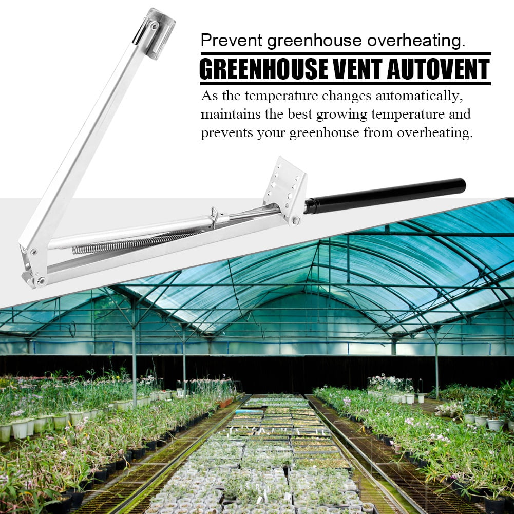 GLOGLOW Greenhouse Vent Automatic Opener Autovent Solar Heat Sensitive Greenhouse Window Roof Vent Adjustable Temperature Sensor for Greenhouse