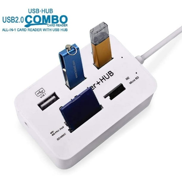 Acheter Micro USB Hub Combo 2.0, lecteur de cartes à 3 Ports