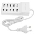 thumbnail image 1 of Cergrey USB Charging Station 10‑Port Wall Power Fast Smart Charger For Multiple Devices EU Plug 100‑240V,Smart USB Charger,Charging Dock, 1 of 8