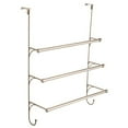thumbnail image 1 of Franklin Brass 193153-FN Over the Door Triple Towel Rack with Hooks, Flat Nickel, 1 of 2