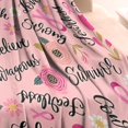 thumbnail image 3 of Pink Breast Cancer and Pioneer Flower Blanket,Comfortable Soft Flannel Throw Blanket,All Season,Warm Lightweight Blankets for Sofa Bed Couch Living Room Chair,30"x40", 3 of 4