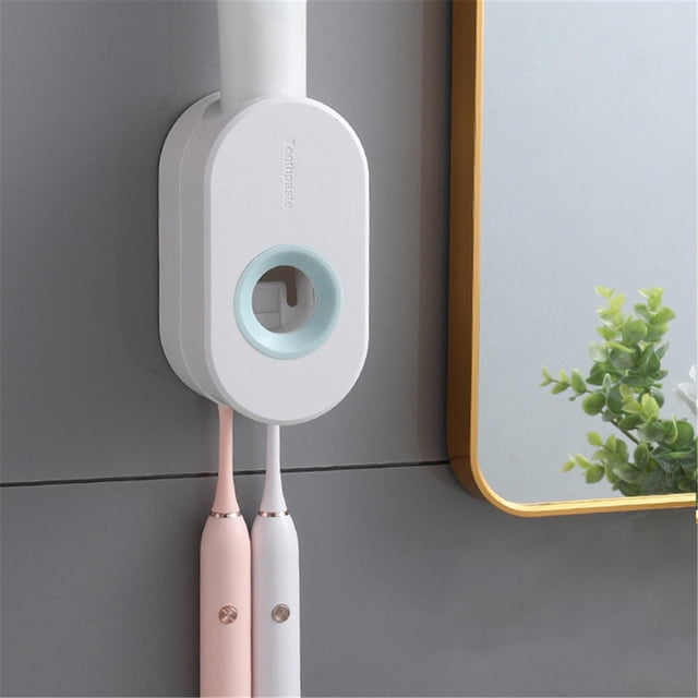 Cqxid Rack Under $5 Automatic Toothpaste Squeezer Non Perforation Simple Toothware Placement Rack Convenient Toothbrushing