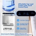 thumbnail image 5 of KNDKO Water Dispenser with Ice Maker,Top Loading Hot & Cold Water Cooler for 5 Gallon Bottles,33LBS/24H Bullet Ice Maker Output,Child Safety Lock,Ideal for Home,Office,Garage - White, 5 of 7
