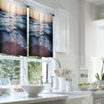 thumbnail image 2 of LALILO Kitchen Curtains and Valances Set of 3 36" Beach Window Treatment Tiers for Window Decor, 2 of 5