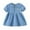 Blue, variant on LLYwey Long Dress for Girls, School Uniforms Dresses for Girls Summer Button up Collared Sleeveless A-Line Knee Length Casual Dresses, By-13, Blue, 2T