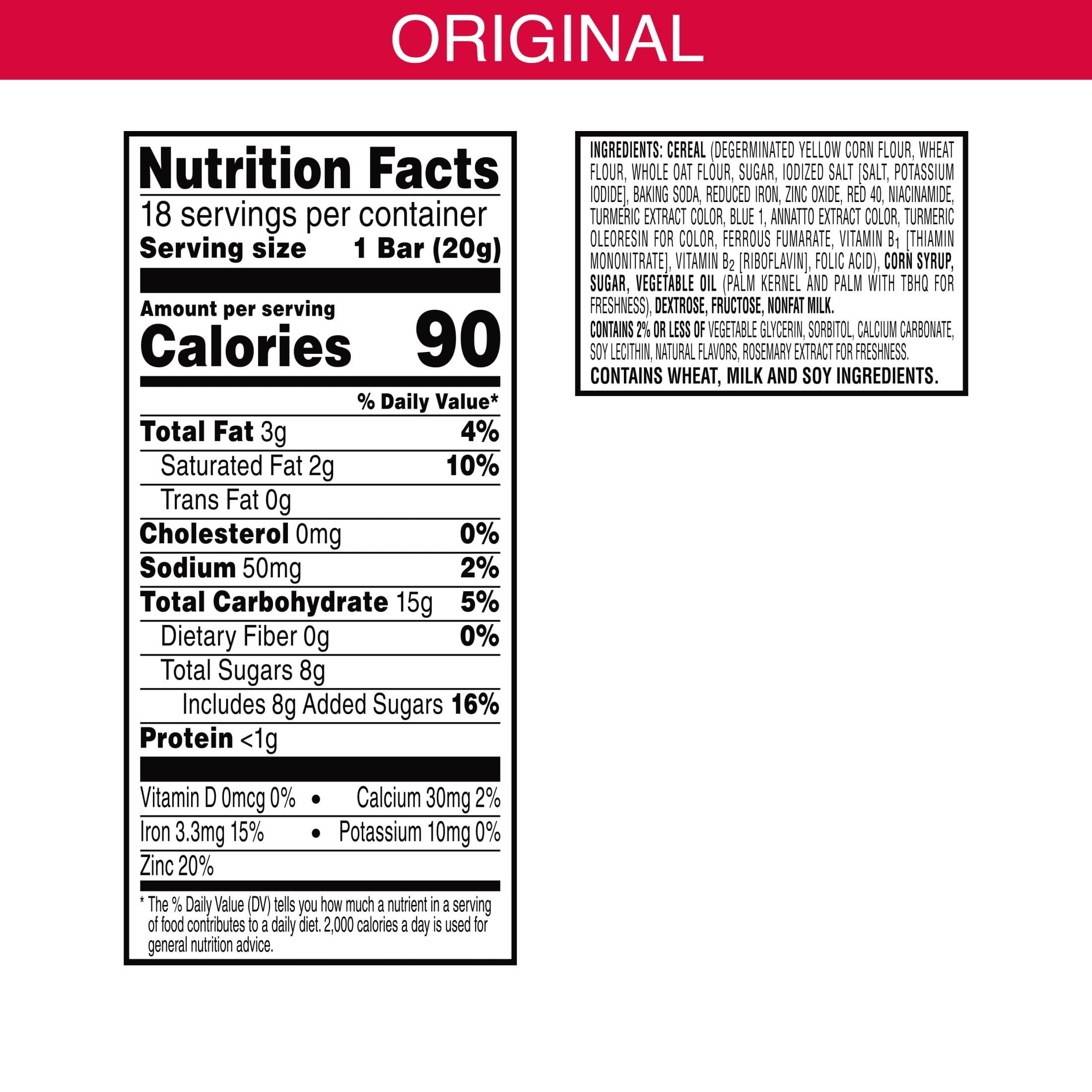 Kellogg's Froot Loops Original Chewy Cereal Bars, Fruit Flavored, 12.6 oz, 18 Count