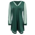 thumbnail image 3 of Wedding Guest Dresses for Women Petite Sexy V Neck Sequin Dress Clearance Long Sleeve Bodycon Elegant Party Prom Dress Sparkly Evening Dresses for Ladies Work Dress Office Dressing, 3 of 5