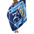 thumbnail image 5 of The Northwest Group  Kansas City Royals 46" x 60" Dimensional Micro Raschel Plush Throw Blanket, 5 of 5