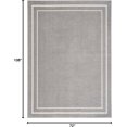 thumbnail image 2 of Nourison Home Nourison Essentials Grey Ivory 6' x 9' Area Rug - Easy Clean, Non Shedding, Bed Room, Living Room, Dining Room, Kitchen (6' x 9'), 2 of 5