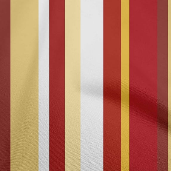 oneOone Cotton Poplin Maroon Fabric Stripes Diy Clothing Quilting Fabric Print Fabric By Yard 56 Inch Wide