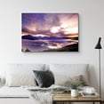 thumbnail image 3 of IDEA4WALL Canvas Wall Art Purple and Orange Sunset Over Blue Mountains and Valleys Landscape Wilderness Photography Realism Traditional Scenic Colorful for Living Room, Bedroom, Office - 24"x36", 3 of 5