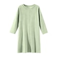 thumbnail image 3 of Gifts for Mom Robes for Women Fleece House Coat Oversized Kimono Women's Sleepwear Spa Womens Bathrobe Green, 3 of 7