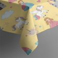 thumbnail image 3 of Yellow Princess Castle Unicorn Pattern Rectangle Tablecloth 60"x84",Waterproof Polyester Rectangle Table Cloth, Wipeable Spillproof Polyester Tablecloth for Dining, Camping, Indoor and Outdoor, 3 of 5