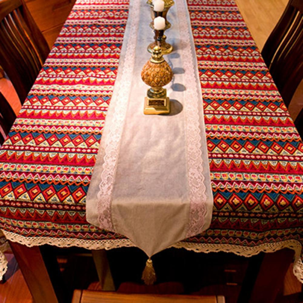Boho Tribal Table Cloth Shawl Ethnic Hippie Dress Clothing Fabric Sofa Throw 