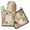 Pioneer Flower-3, variant on Pioneer Flower Kitchen Oven Mitt and Pot Holder Sets 4 Pcs for Baking, Cooking and Grilling, Heat Resistant Up To 392 °F