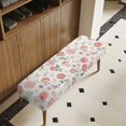 thumbnail image 3 of XYZCANDO Soft Bench Seat Cover for Bedroom Dining, Polyester Spandex Elastic Bottom Rectangular Long Bench Slipcover with Anti Abrasion, 3 of 9