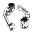 thumbnail image 3 of Krator Kit de Montage de Repose-Pieds Universel 5 Pouces Long Incliné Ajustable Compatible avec Harley Davidson TG1200C 1200 Custom 1996-2019, 1 Paire, Chrome, 3 of 5