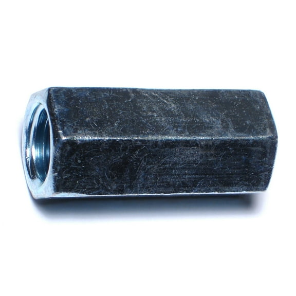 5/8"-11 x 13/16" x 2-1/8" Zinc Plated Steel Coarse Thread Rod Coupling Nuts CPLNT2-067