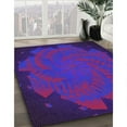 thumbnail image 3 of Ahgly Company Machine Washable Indoor Rectangle Transitional Purple Amethyst Purple Area Rugs, 8' x 10', 3 of 7