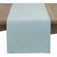thumbnail image 1 of Saro Lifestyle 2136.A16120B 120 in. Square Stitched Line Table Runner, Aqua, 1 of 1