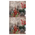 thumbnail image 1 of Toystoory Figuras en miniatura de adornos de árbol de Navidad de cristal rojo para escritorio de fiesta Rojo S 2piezas, 1 of 1