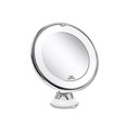 thumbnail image 1 of Makeup mirror 10x magnification LED illuminated makeup mirror 360 swivel with integrated suction cup shaving mirror, 1 of 4