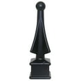 thumbnail image 5 of Four-Sided Spire Polypropylene Decorative Fence Toppers - Black, 5 of 11