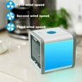 thumbnail image 3 of 7 Lights Mini Air Conditioner Device Fans USB Air Cooler Humidifiers Purifier Table Fan For Home Bedroom Office Refrigerating, 3 of 8
