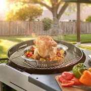 Grill Grate Replacement 8835 for Weber, Upgraded 22.5 Inch Charcoal Grills, Kettle, Performer, Master-Touch, Gourmet BBQ System Hinged Cooking Grate Grids 21.5 BBQ Stainless Steel for Weber