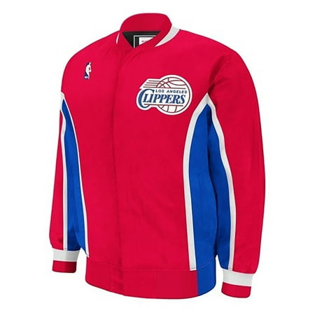 Hardwood Classics Vintage Tee - Los Angeles Clippers NBA Mitchell & Ness Red Authentic Hardwood Classics 1995-96 Vintage Warm Up Jacket For Men