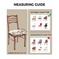 thumbnail image 3 of Spring Flower Chair Seat Covers for Dining Room Stretch Chair Seat Covers Set of 4, Watercolor Floral Summer Botanical Chair Seat Protector Cushion Slipcovers for Kitchen Restaurant Office, 3 of 6