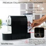 Mixpresso 19 Bar White Espresso Machine for Nespresso Capsules, 27 Oz