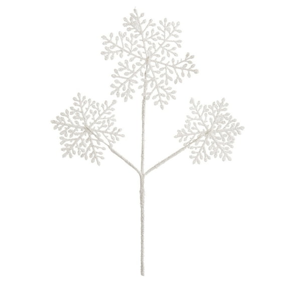 Darice Snowflake Pick Glitter 12 inches 3 tips