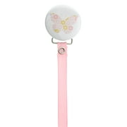 Butterfly Pacifier Clip with Matching Ribbon