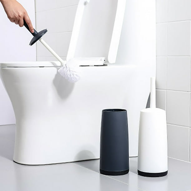 Vonky Toilet Cleaning Brush and Holder Plastic Bathroom Cleaning Toilet