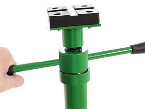 Kojem 2 Ton Under Hoist Tripod Stand for Garages Repair Shops Adjustable  Green Powder Coated Heavy Duty Steel