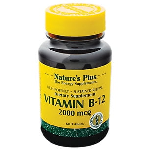 Nature's Plus - Vitamine B-12 2000 MCG S / R TAB 60