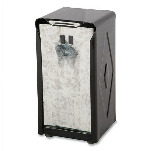 Tabletop Napkin Dispenser, Tall Fold, 3.75 x 4 x 7.5, Capacity: 150, Black Tabletop Napkin Dispenser, Tall Fold, 3.75 x 4 x 7.5, Capacity: 150, Black