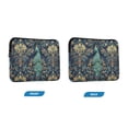 thumbnail image 7 of FORMRS 13"-13.3" Laptop Sleeve Protective Case Soft Carrying Quilted Computer Bag Cover, Navy Blue Peacock Pattern, 7 of 7