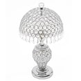 thumbnail image 6 of Simple Design Silver Table Lamp Crystal Light Bedside Nightstand Desk Bedroom Living Room Lamp, 6 of 23